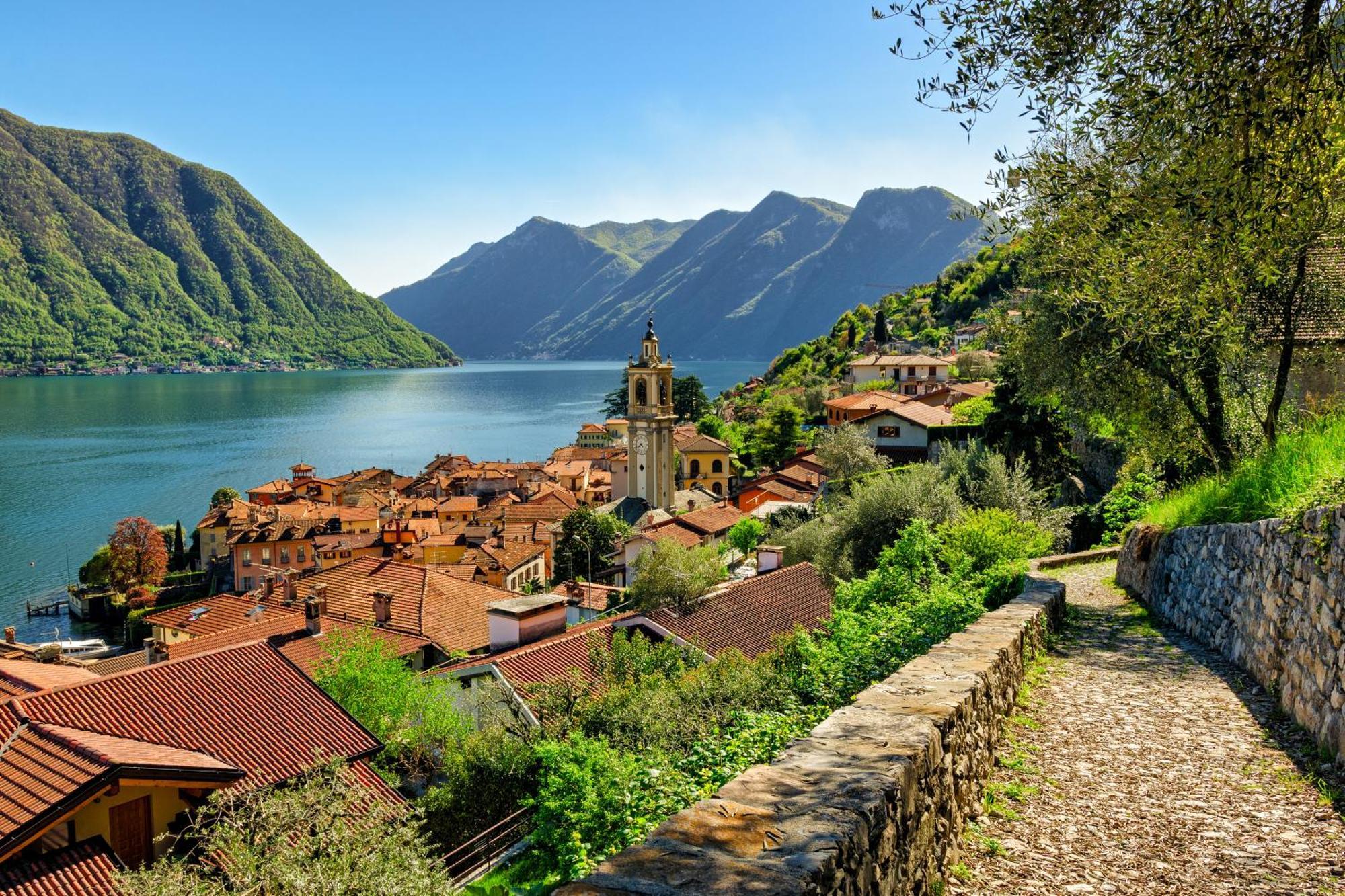 Como Lake Modern Apartament Ulivi Apartment Mezzegra Bagian luar foto